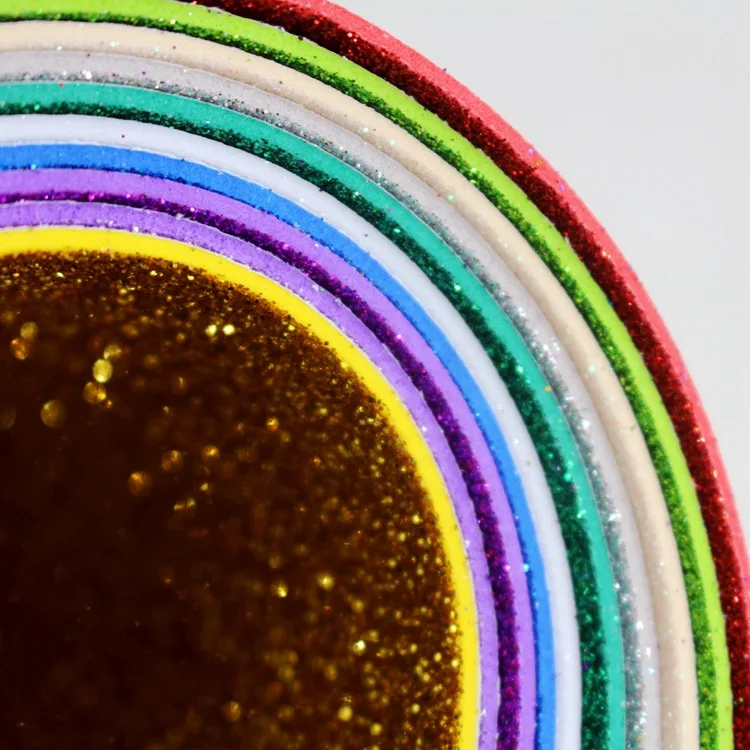 Manufacturers wholesale self adhesive Glitter EVA Foam Sheet