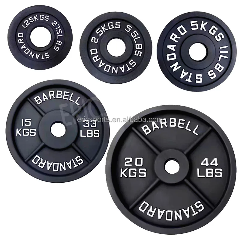 Weight Lifting Barbell  5LB  10LB 15LB  20LB 25LB OB Bumper Weight Plate