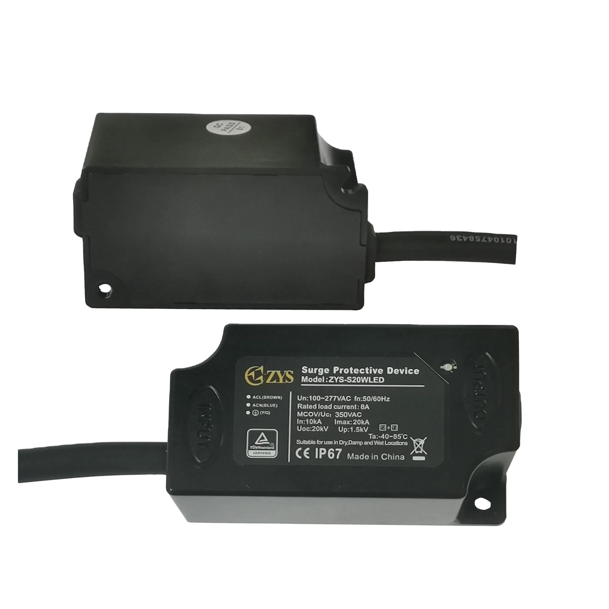 Class I 20kv 20ka Surge Protector Surge protection Device Outdoor LED Street Lighting Lightning Protection 220V