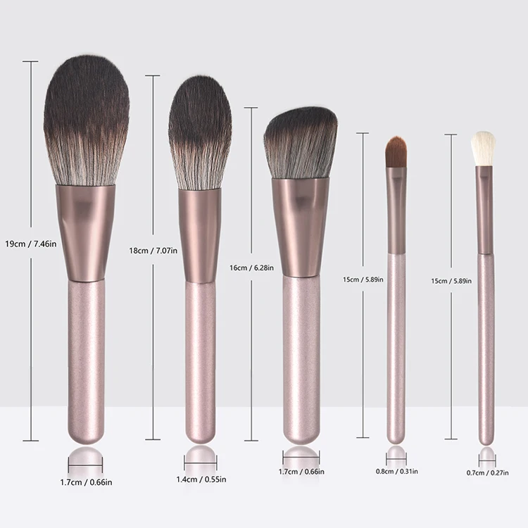 RTS Unbranded Wholesale Face Eye Make Up Brush With Custom Logo Handle Soft Hair Cosmetic Single Makeup Brush WC-GJH062101-05