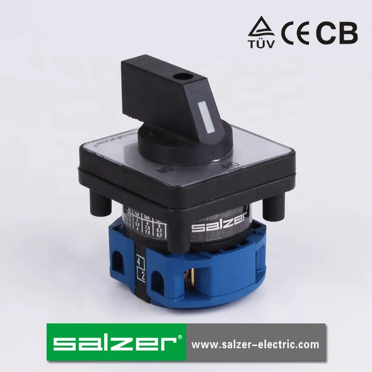 SALZER SA25 25Amp OFF-ON 2 position 2Pole 61002 cam switch disconnect switch rotary selector  (TUV,CE and CB Approved)