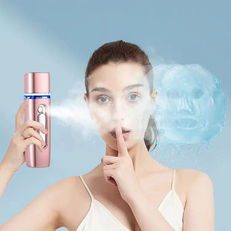 New Matte Color Upgrade Handy Nano Spray Face Mist with Skin Moisture Tester Cool Mist Spray