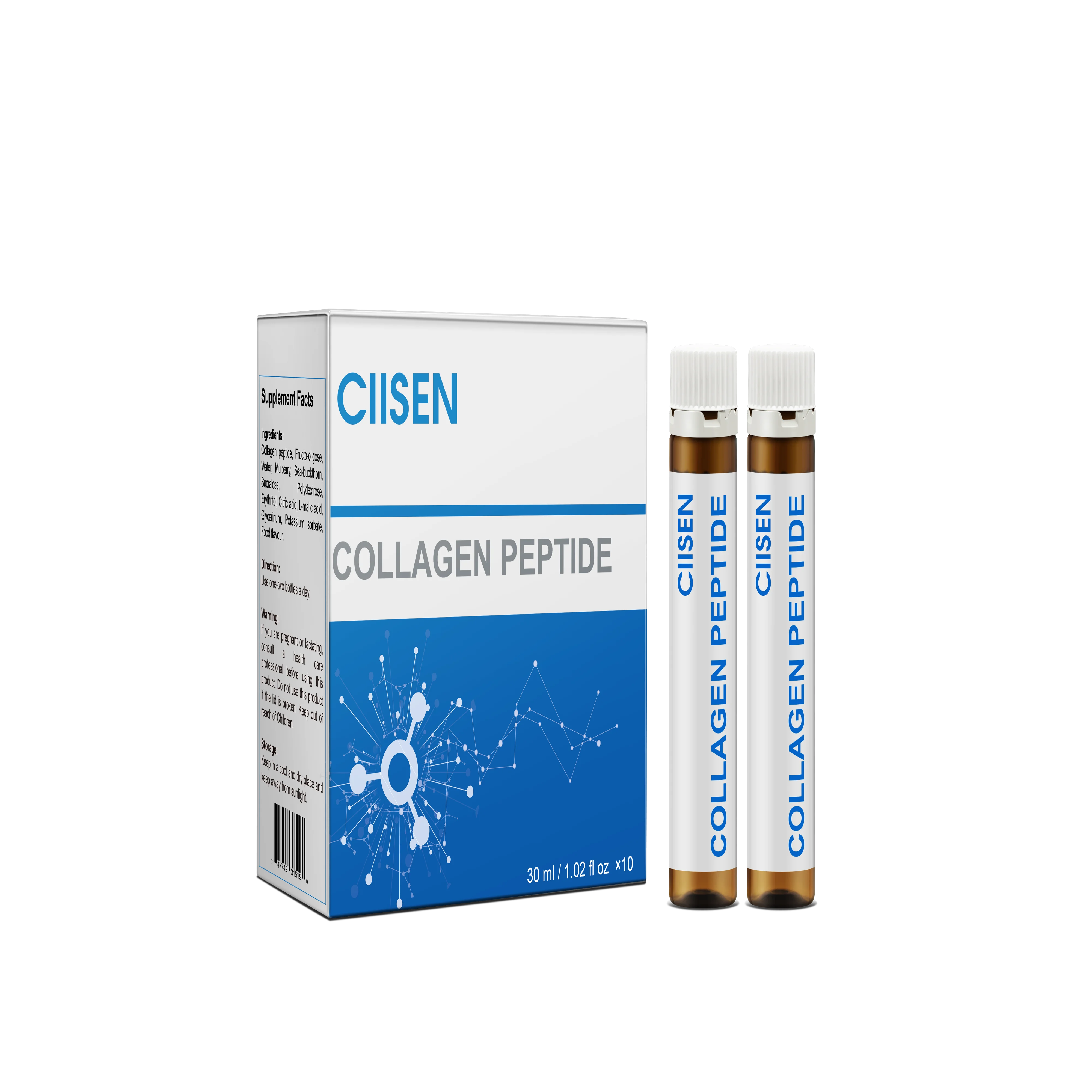Amazon Gold Supplier superior quality low price High content of protein Micromolecule collagen peptide oral liquid