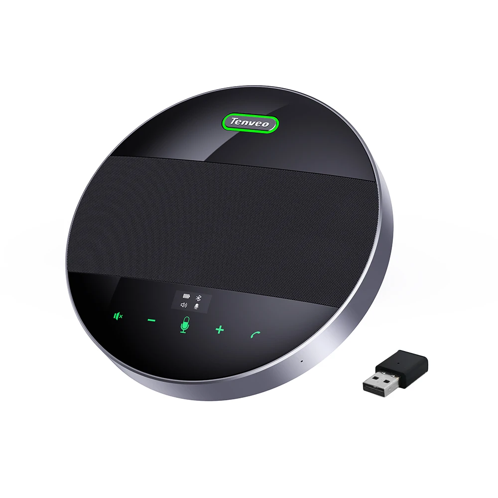 DSP Tech Tenveo Desktop BT Wireless conference microphone USB speakerphone with long pickup range