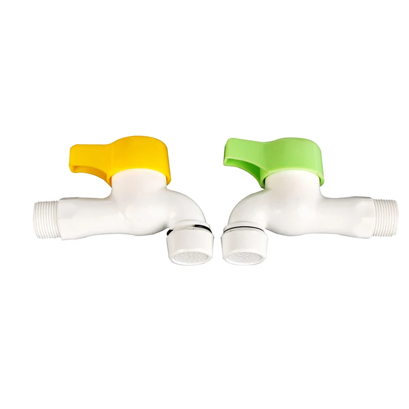 Plastic PP ABS faucet cold water faucet quick opening Blue brown yellow white green faucet