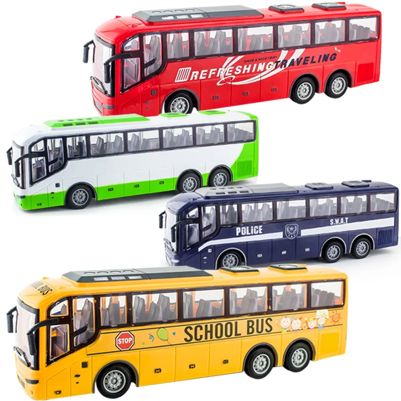 Exquisite Mini Remote Control School Bus Toy Wireless Control Car Toy For Kid Gift