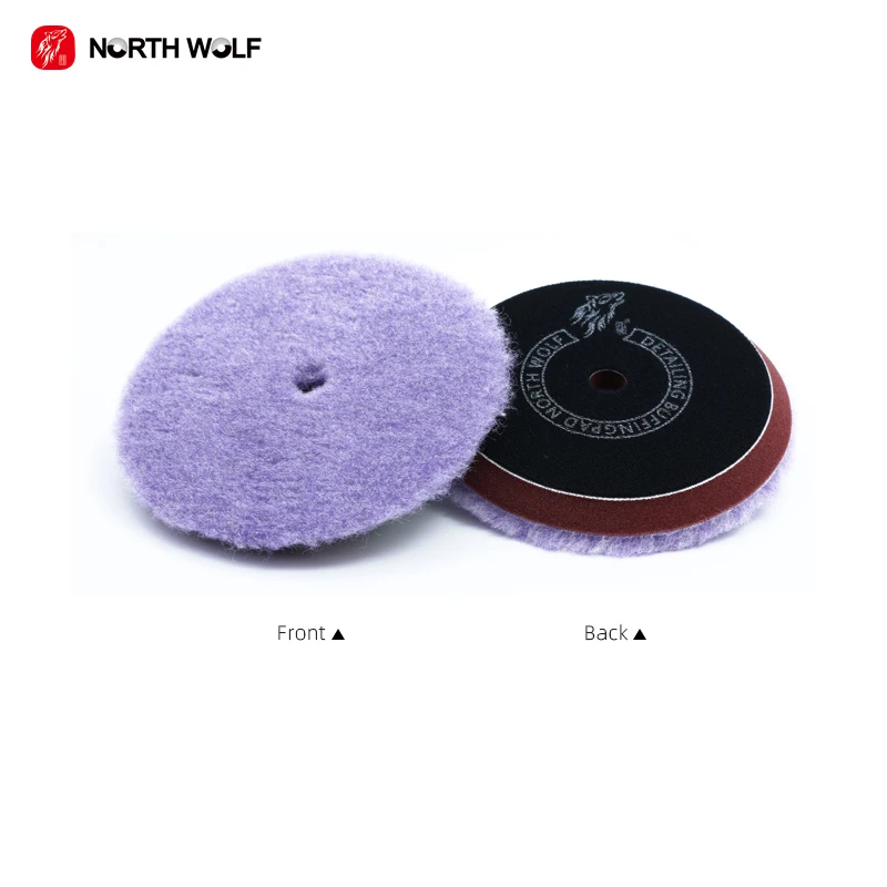 North Wolf 5Inch Auto Detailing Buffer Polisher Lambs Wool Buffing Pad Polishing Wheel Car Care Products