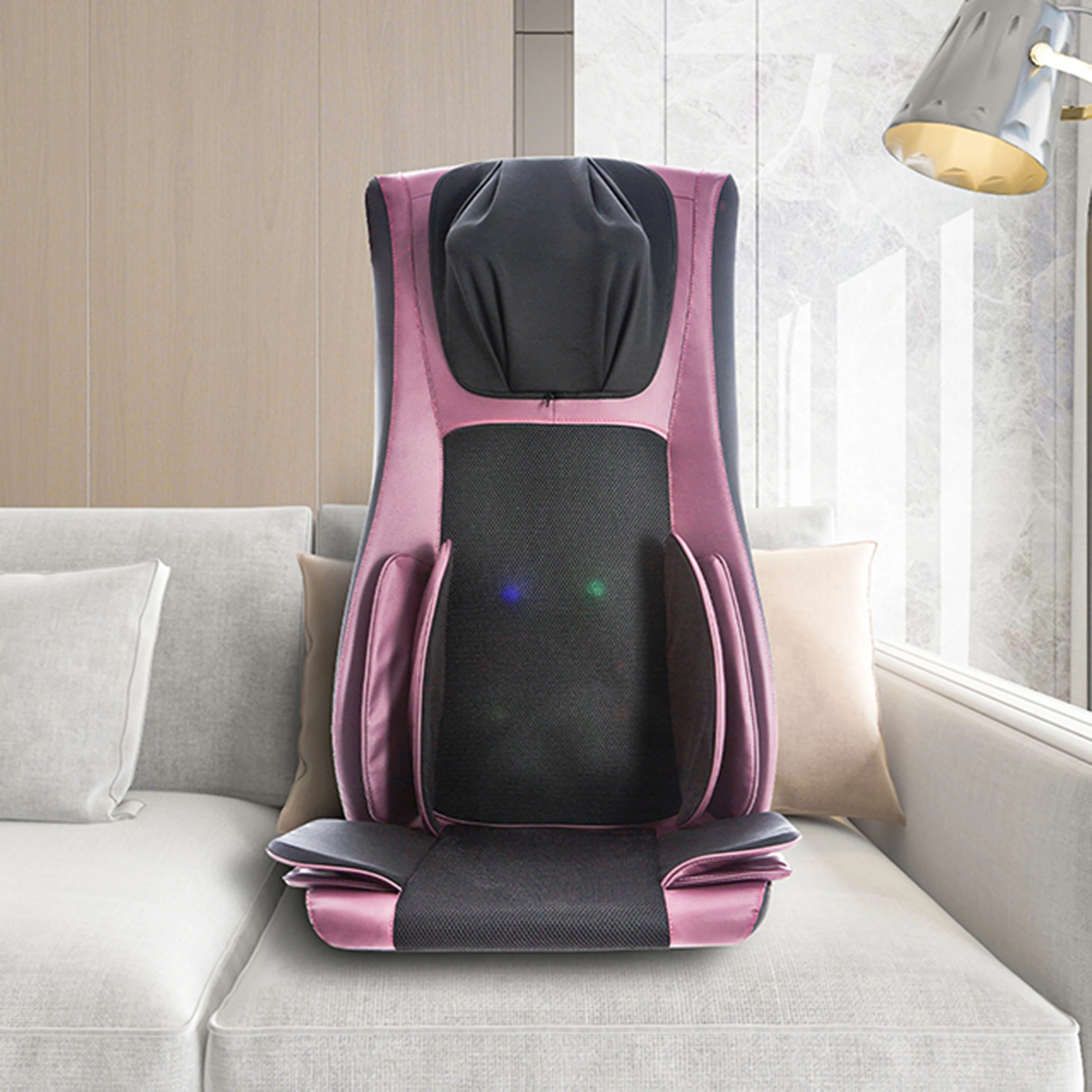 Factory Wholesale OEM Portable Neck Back Full Body Massage Car Seat Infrared Vibration Massager Cushion with Pillow