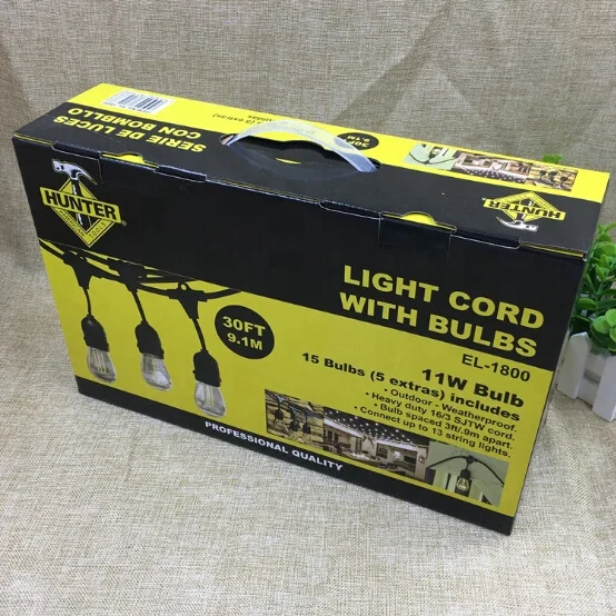 Wholesale best quality cheap printed corrugated packing packaging box with handle for notebook or laptop