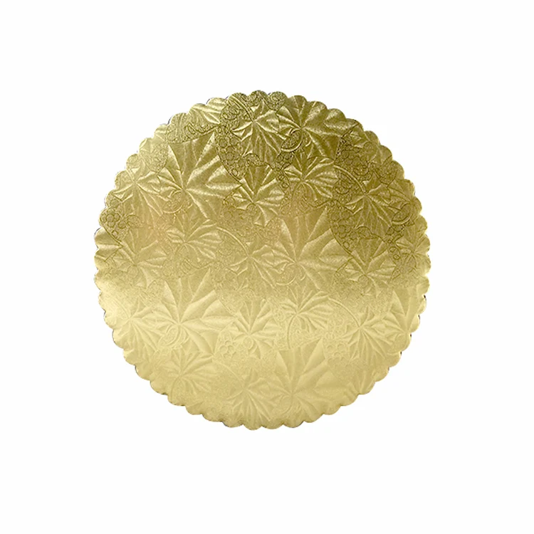 2022 new arrivals Cake Boards custom cake tools 12 14 inch mdf cake bases gold paper box greaseproof paper for wedding