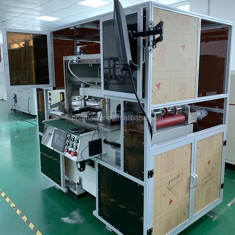 Vility Cheap Automatic Roll to Roll Label Sticker Plastic Die Cutting Plate Embossing Machine