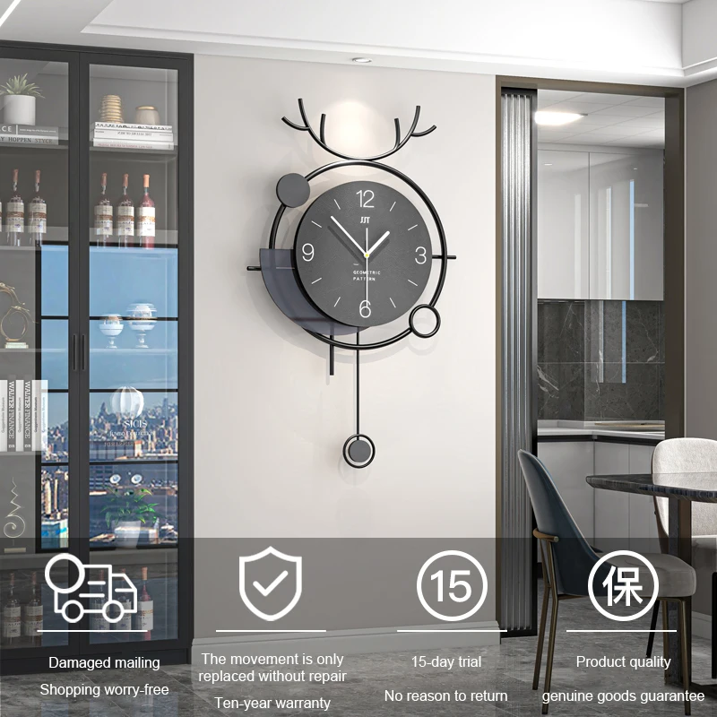 wholesale decoration decorations vintage modern design 2024 arts and crafts unusual iron wall clock for home