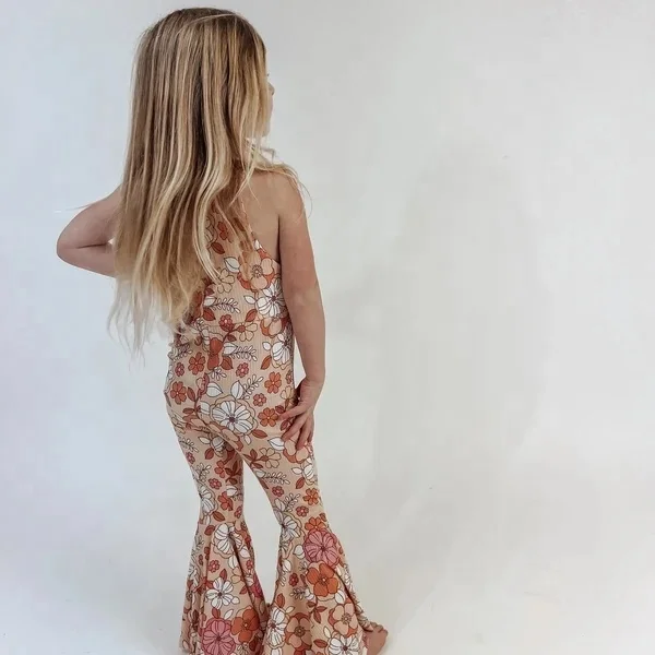 Baby overalls pattern bell bottom pattern kids bell jumpsuit sewing pattern toddler flare romper girls bell bottom flare bottoms