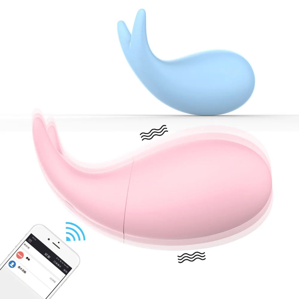 mini fun flirting whale remote control vibrator APP control jump egg vibrator sex toys for women