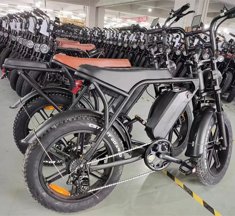 Съемный литиевый аккумулятор, Электрический горный велосипед, электрический велосипед для взрослых, 1000 Вт, Электрический пляжный велосипед, 20 дюймов, 4,0, толстая шина, 48 В, 15ah, 6H +