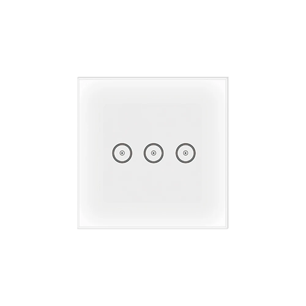 Black and white LED indicator panel mobile phone remote operation voice compatible smart wifi timed touch wall switch