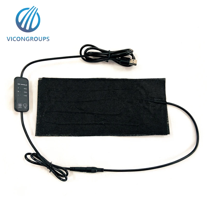 Custom DC 5V Three speed regulation USB Electric Cloth Heater Pad Heating Element