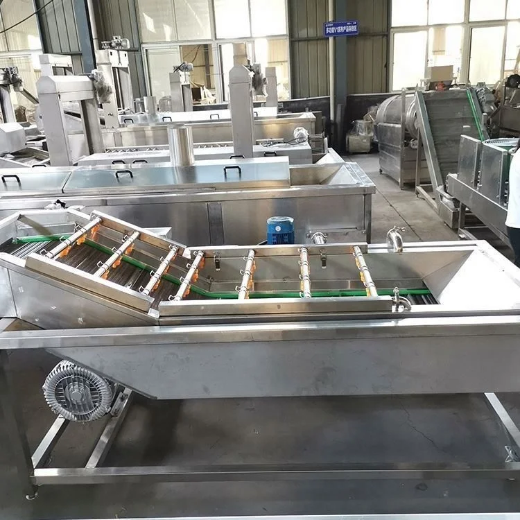 Broad Bean Washing Blanching Processing Line Industrial Air Bubble Cleaning Machine