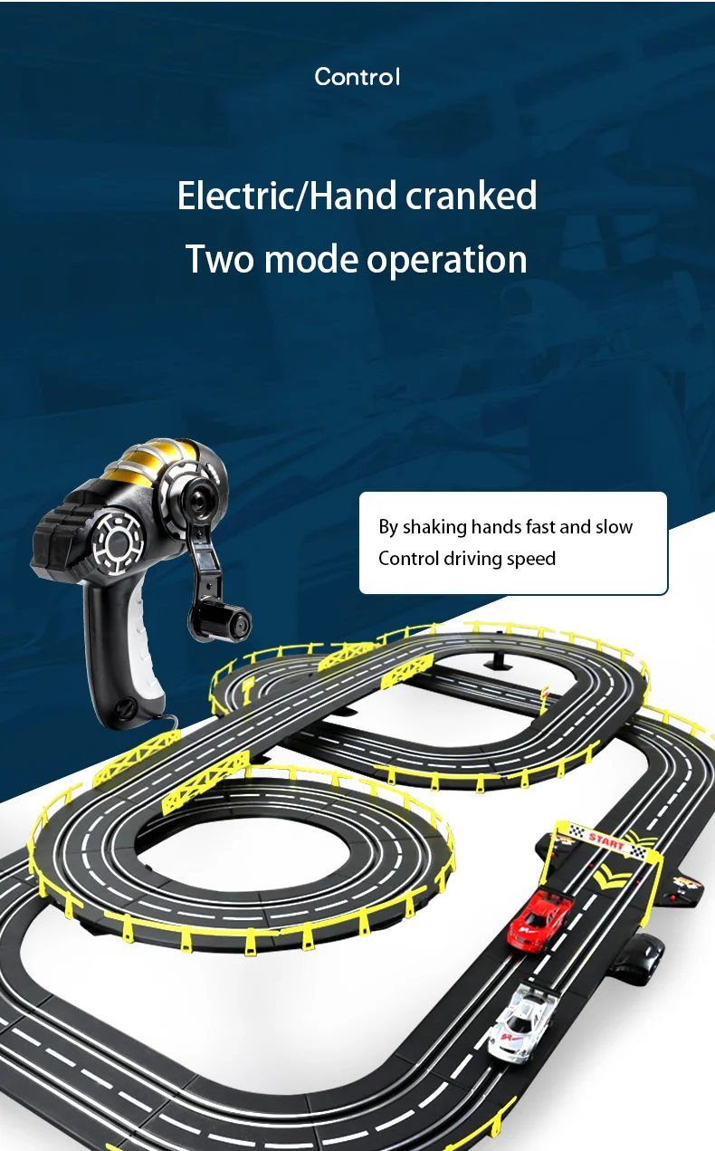 4.36M track high-speed 1/43 race track remote-controlled race track slot machine with springboard