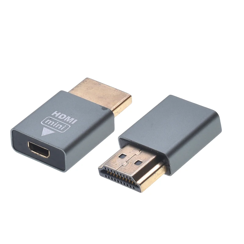 Mini DisplayPort to HDM Adapter,Mini Mirco HDM to Video Converter Adapter 4k@60Hz HD Adapter For Laptop Computer Projector