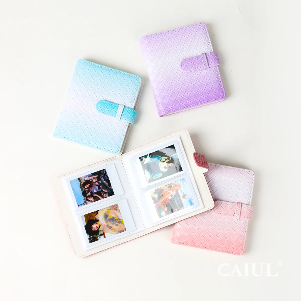 Custom Gradient Memorial DIY Reusable Celebrity PU Leather PP bag Collecting Photo Album for Fujiflim instax mini 11 film