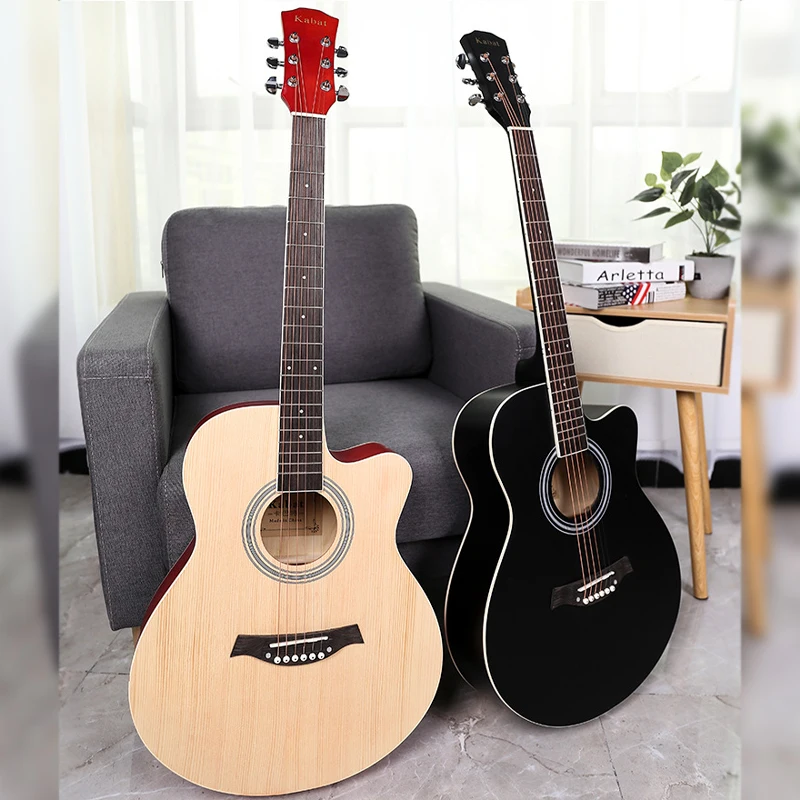 YD-D40Q Wholesale Handmade Classic Musical Instruments 40 Inch Acoustic Cutaway Guitar