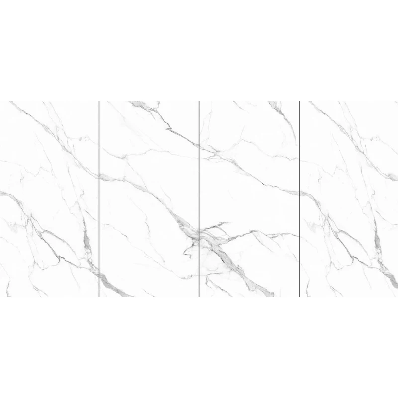 Настенная и напольная плитка греческая белая крупноформатная фарфоровая глянцевая для столешницы или островного верха