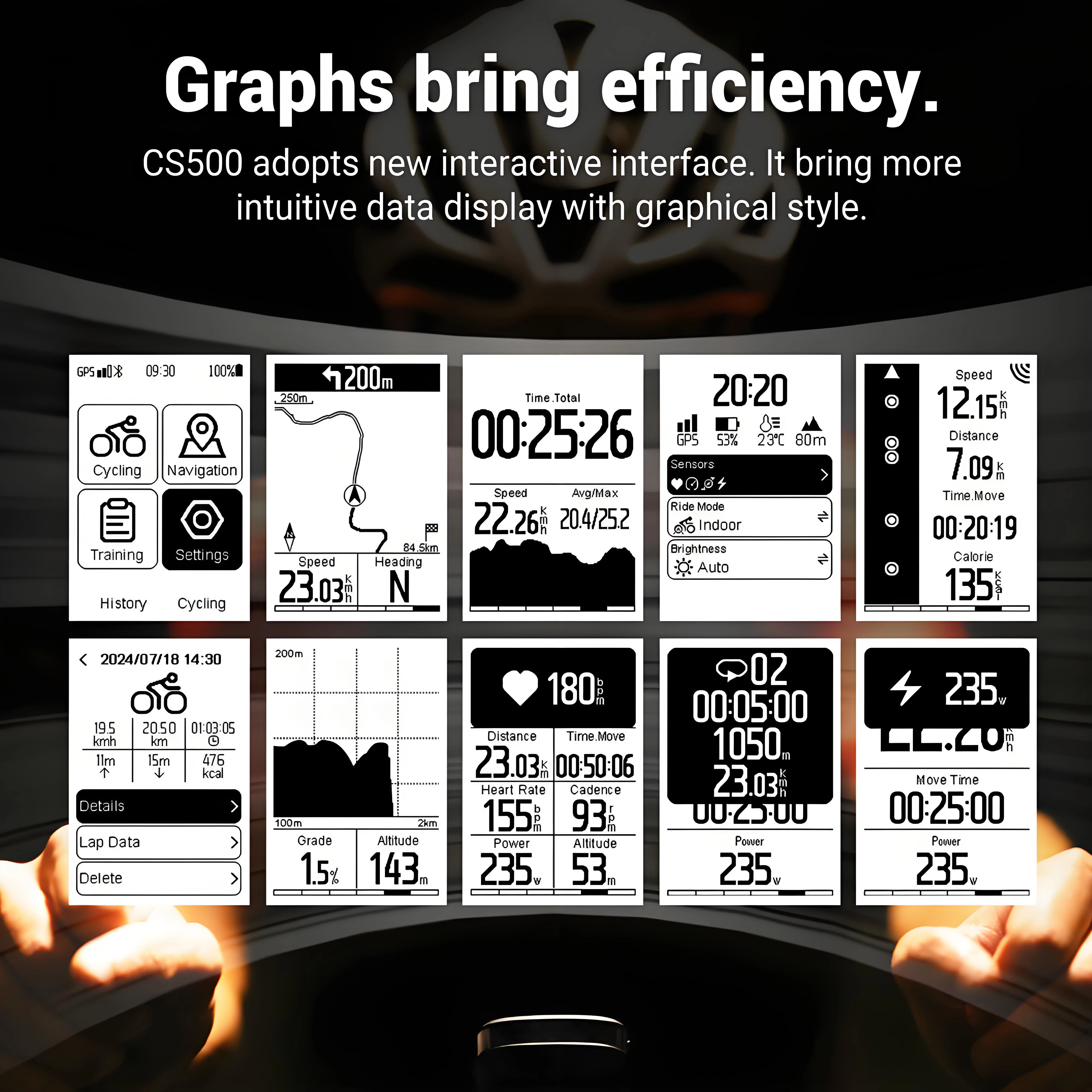 Global Satellite Intelligent Navigation System Wireless Bicycle Computer Cycling Code Table