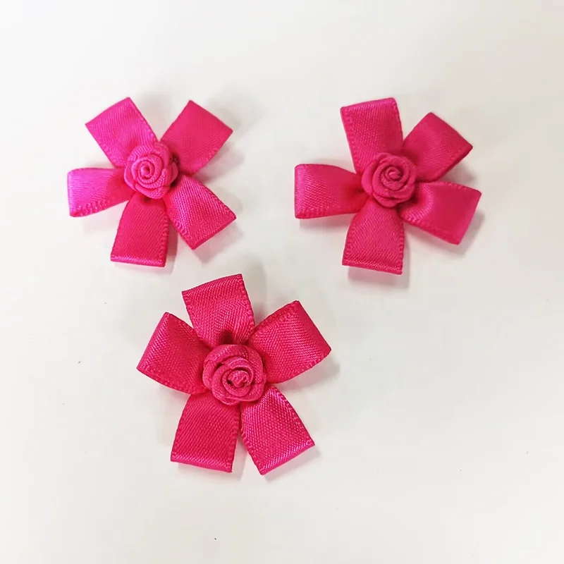 Gordon Ribbons 196 Colors Mini Satin Ribbon Roses Bows For Rosette Decorative Customized Underwear Garment Bra Lingerie