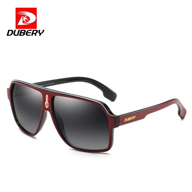 DUBERY Sunglasses Men Polarized UV400 High-Quality Fashion TAC Mirror PC Frame Ultralight Men Sun Glasses Outdoor D103