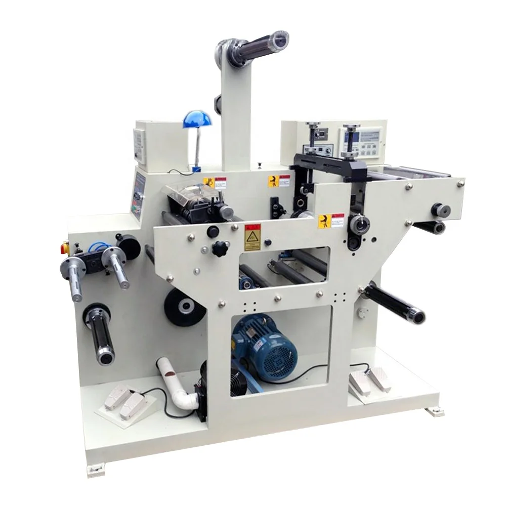 
JPS-320C-TR Self-Adhesive Label Paper Slitting & Rotary Die Cutting Machine With Turret Rewinder 