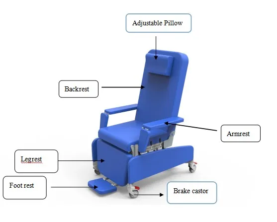 Medical dialysis chair electric blood dialysis chair with Hospital Adjustable dialysis chair or bed