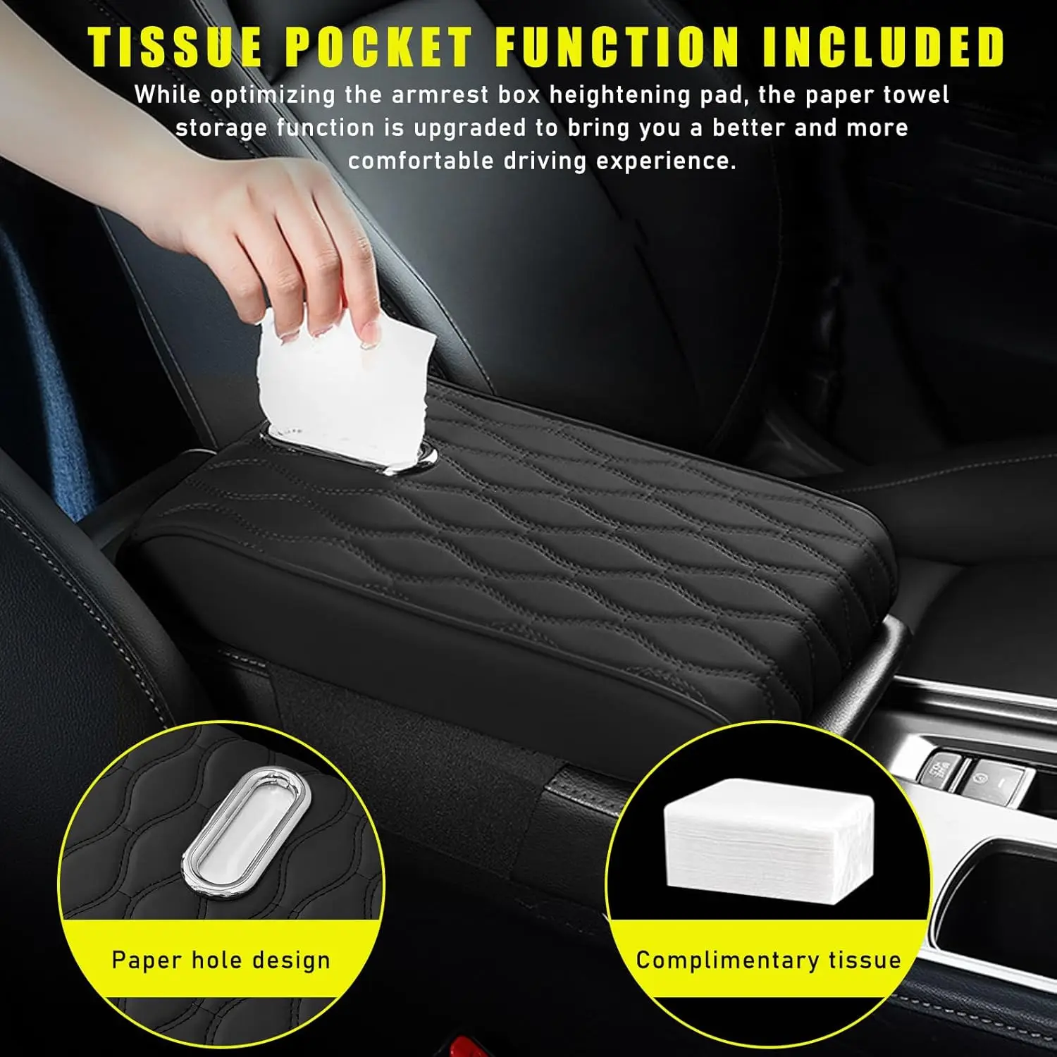Car Tissue Box Car Sun Visor Tissue Boxes Sets Holder Auto Interior Storage Decoration Interior Car Accessories Custom Logo