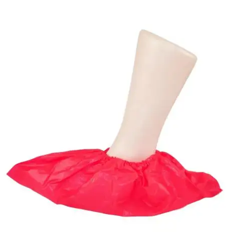 Hand-Made Disposable CPE Shoe Cover Anti-Skid Thickened Wear-Resistant Waterproof Feature Stocked Shoe Cover 10g weight