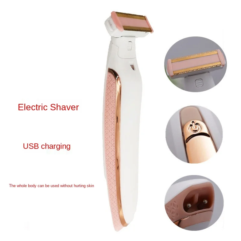 Best Selling Ladies Portable Recharge Mini Electric Shaver Epilator With Attachment Comb