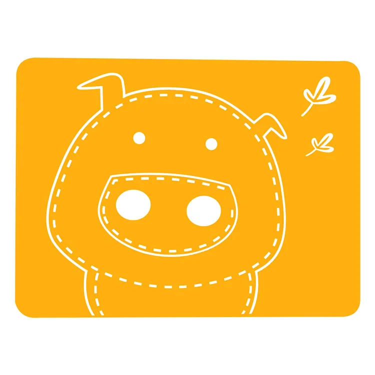 Custom Colorful Design Food Grade Silicone Anti-grease Kid Table Mat/baby Dining Table Mat