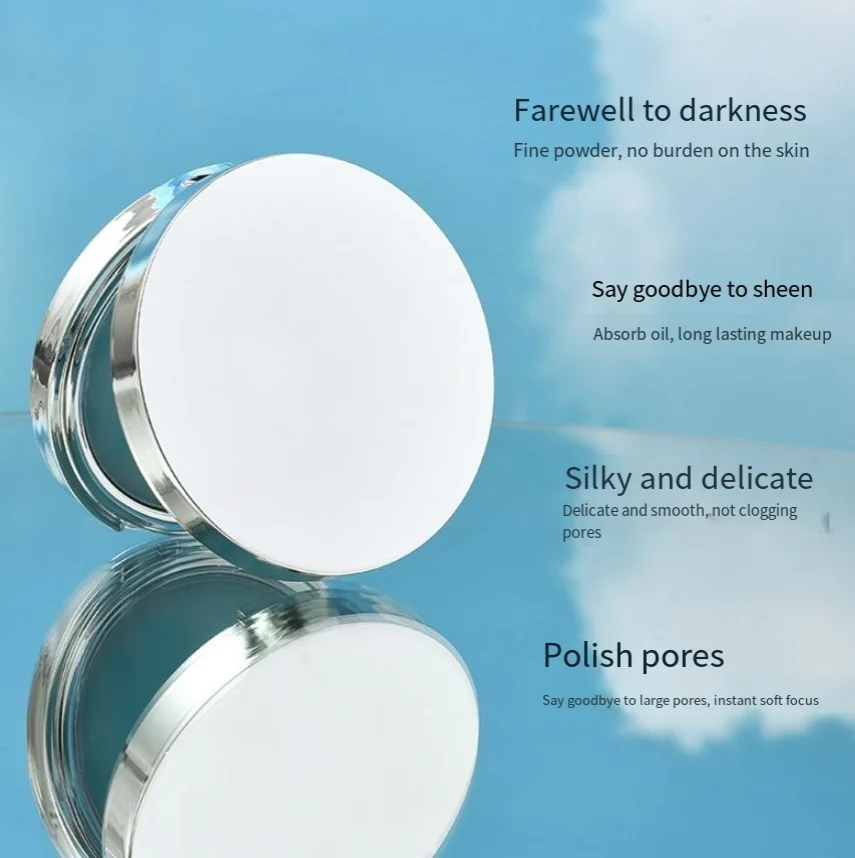 Matte Jelly Texture Oil Control Pressed Powder Talc Free Matte Finish Pore Invisible Long Lasting Finishing Face Setting Powder