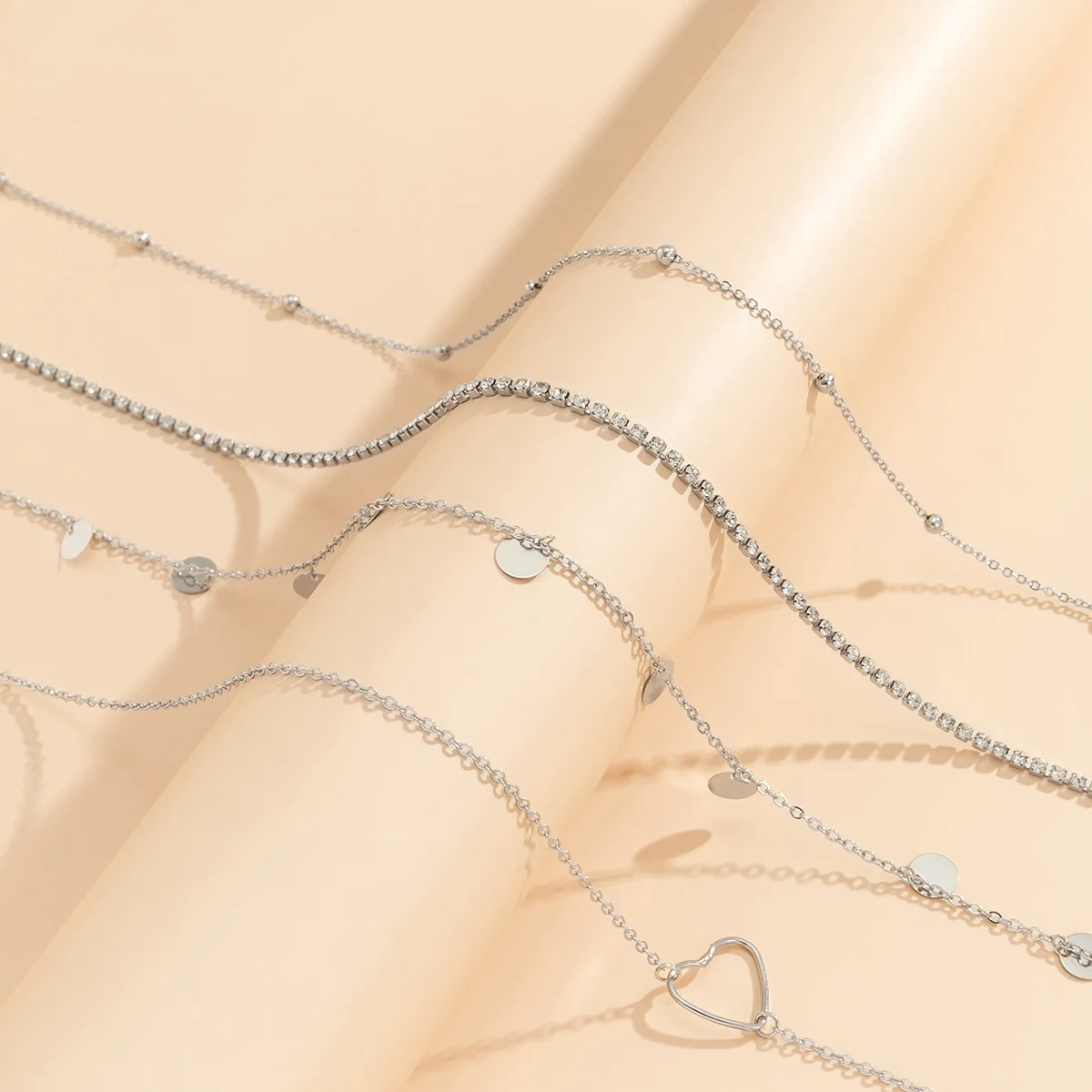 Europe and American sexy tassel sequin metal chain waist chain street body chain