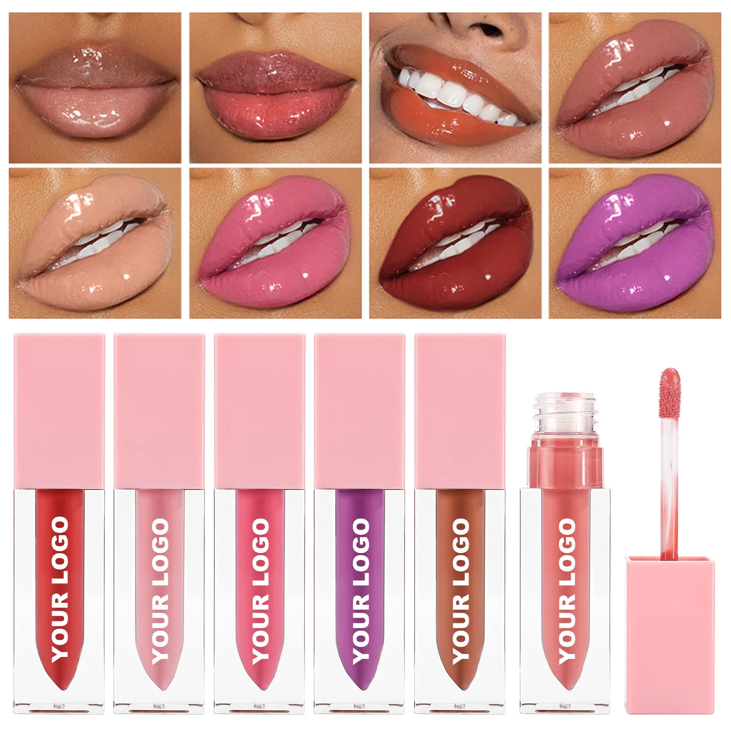 Custom 48 Colors Lipgloss Moisturizing Wholesales Matte Lipstick Pink Long Lasting Waterproof Nude Glossy Liquid Lipstick