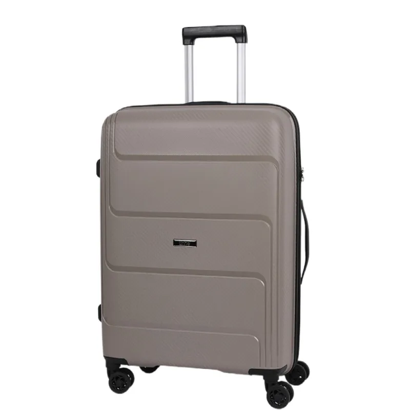 Fashionable 20/24/28 standard international dimension  Suit case  with fashionable model pp zipper luggage