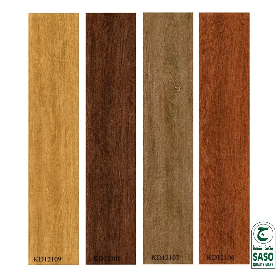 Porcelain Floor Tile Large Format Antique Wooden Wood Look Ceramic CLASSIC Glazed Matte Surface 200x1000 Big Size Square 9mm 6%