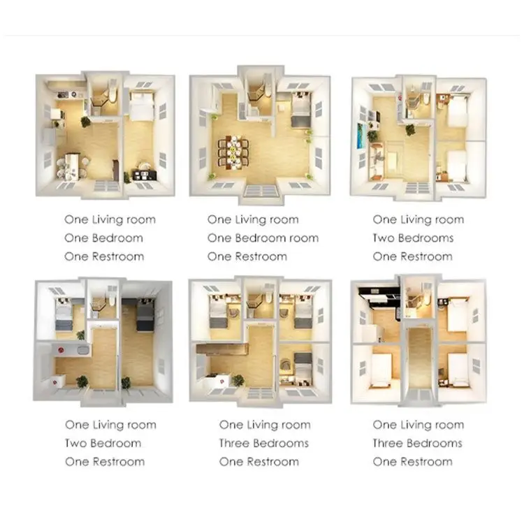 Hot Sale Manufacture Quality Expandable Container House 2 Bedrooms House Prefabricated Portable Expandable Container Houses