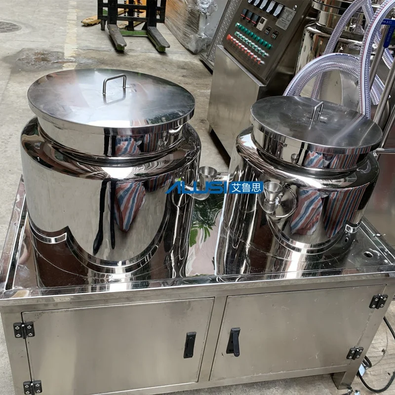 Cream Machine Laboratory 50kg Body Lotion Making Machine Vacuum Homogenizer Emulsifier Mixer for Cosmetics