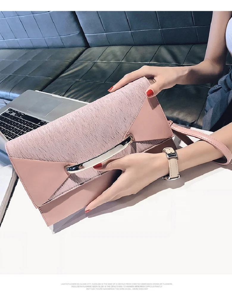 
stylish pu leather women clutches wristlet clutch evening bags large envelope handbag cool crossbody purse wallet 