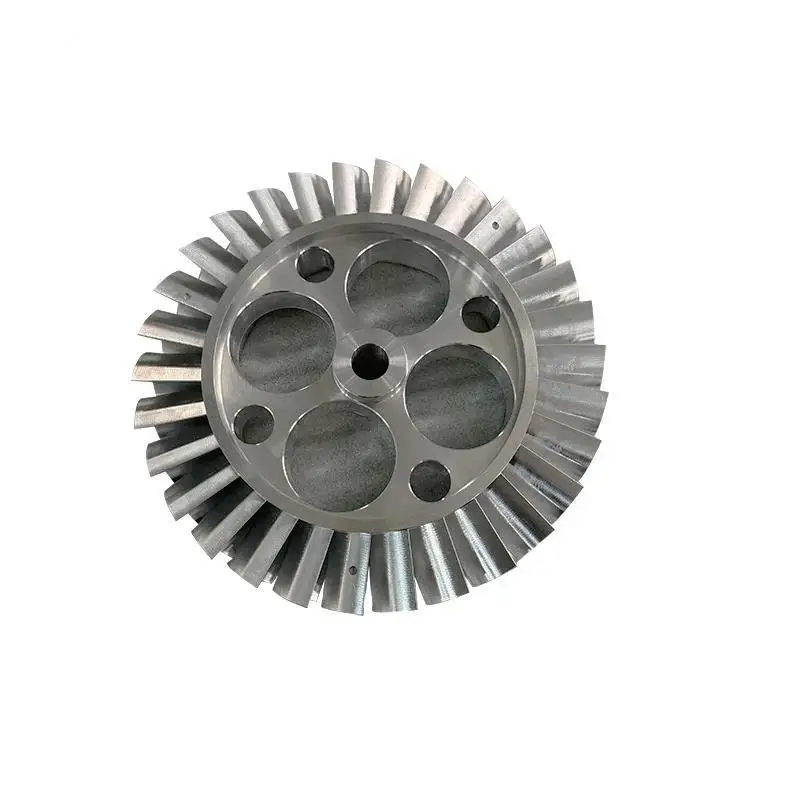 OEM Custom 5 Axis CNC Milling Parts Spiral Fan Blades Precision Aluminum Impeller for Aerospace and Automotive