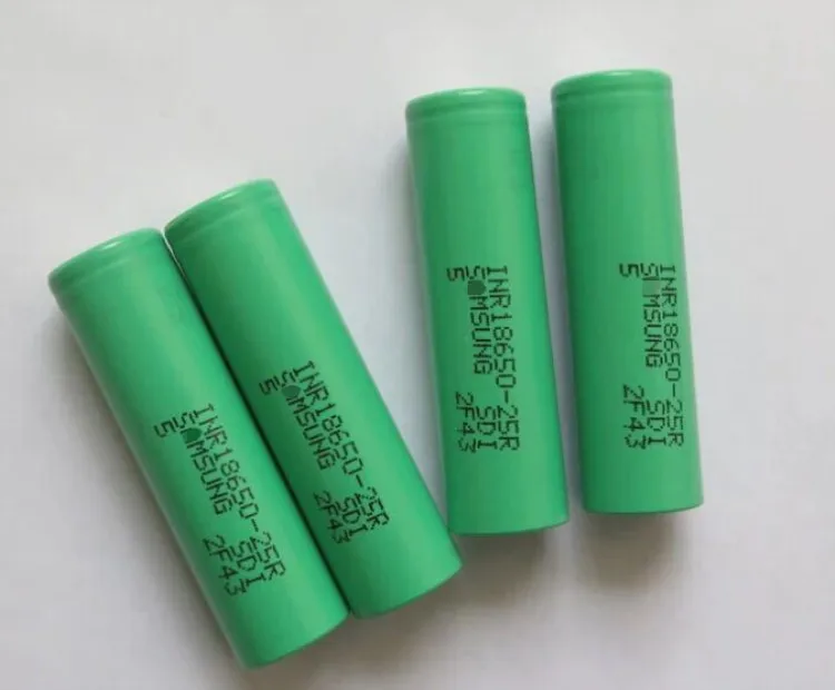 Rechargeable Battery 18650 3.7V 2500mah Inr18650 25r For Electric Folklifts