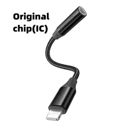 Most Popular original chip light ning adapter 3.5 Mm Headphone Jack Adapter For  iOS  Iphone  iPad apple