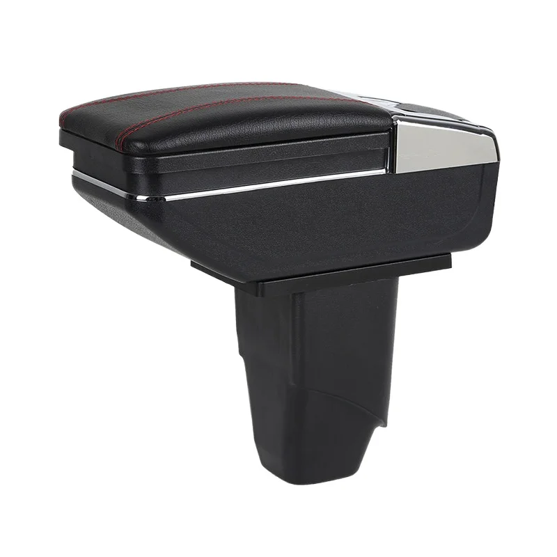 TONC Factory direct sale multifunctional car armrest storage box armrest rotatable and retractable for Russian Peugeot 206
