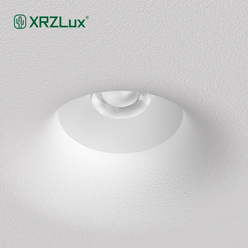 XRZLux 10W Borderless Gypsum Downlight Square LED Ceiling Lamp Recessed LED COB Spotlight Indoor Lighting AC110V-240V Hot Sale
