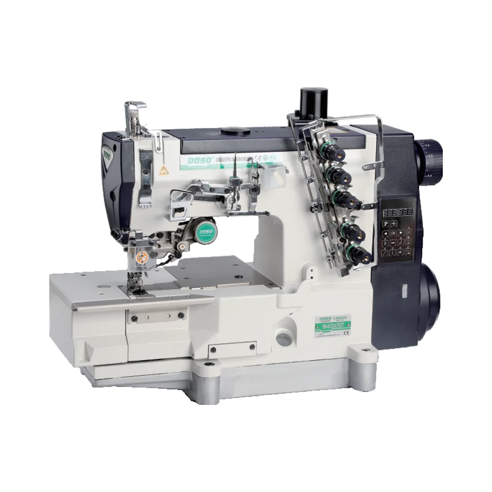Doso Best Sell DS-588 Series Flat Bed Interlock Sewing Machine for Tape Binding Sewing Machine with Thread Trimming